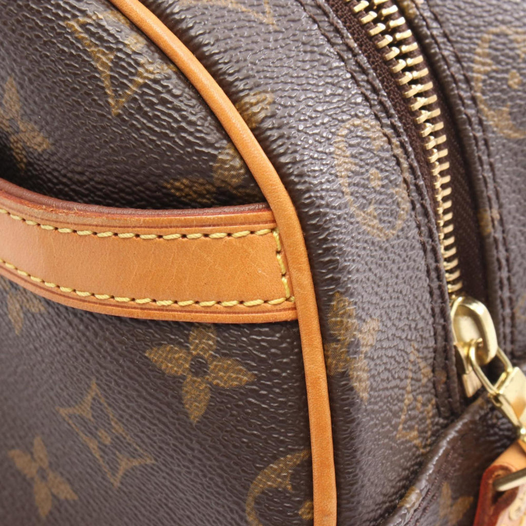 Louis Vuitton Monogram Brown Coated Canvas Leather Shoulder Bag