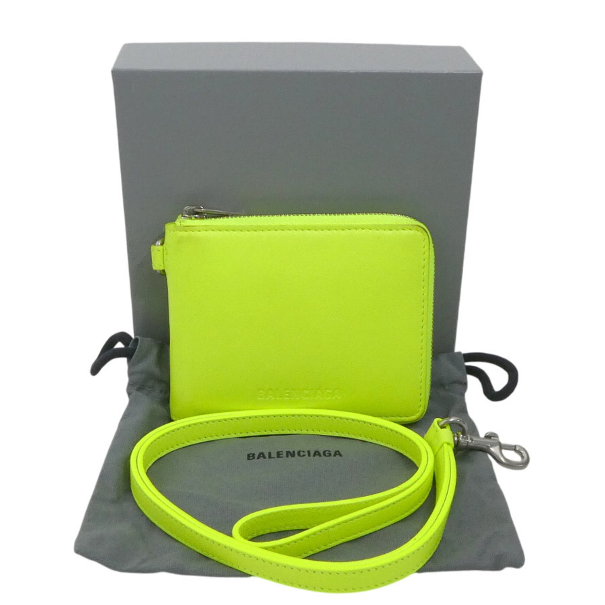 Balenciaga Yellow Leather Wallet (Bi-Fold)