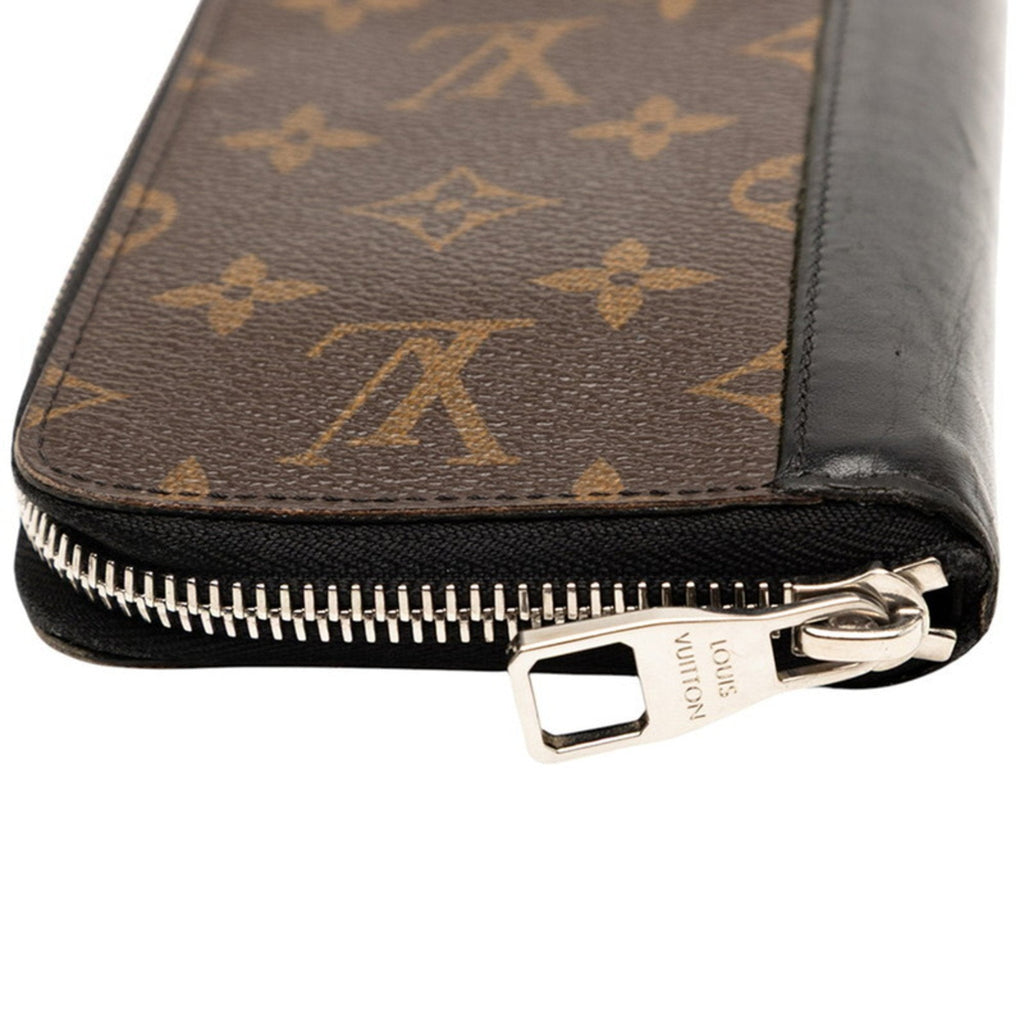 Louis Vuitton Black Brown Noir Pvc Leather Long Wallet