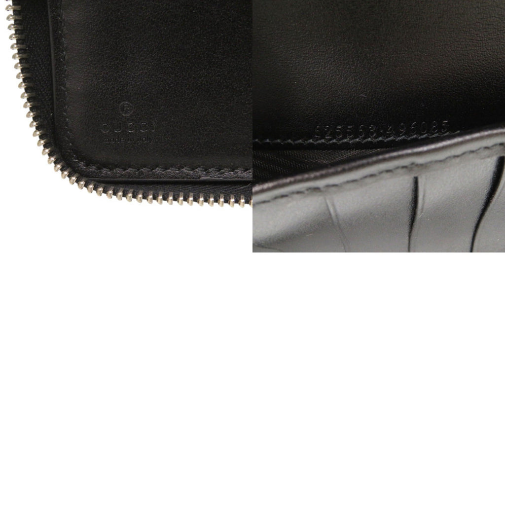 Gucci Black Leather Long Wallet (Bi-Fold) (Pre-Owned)