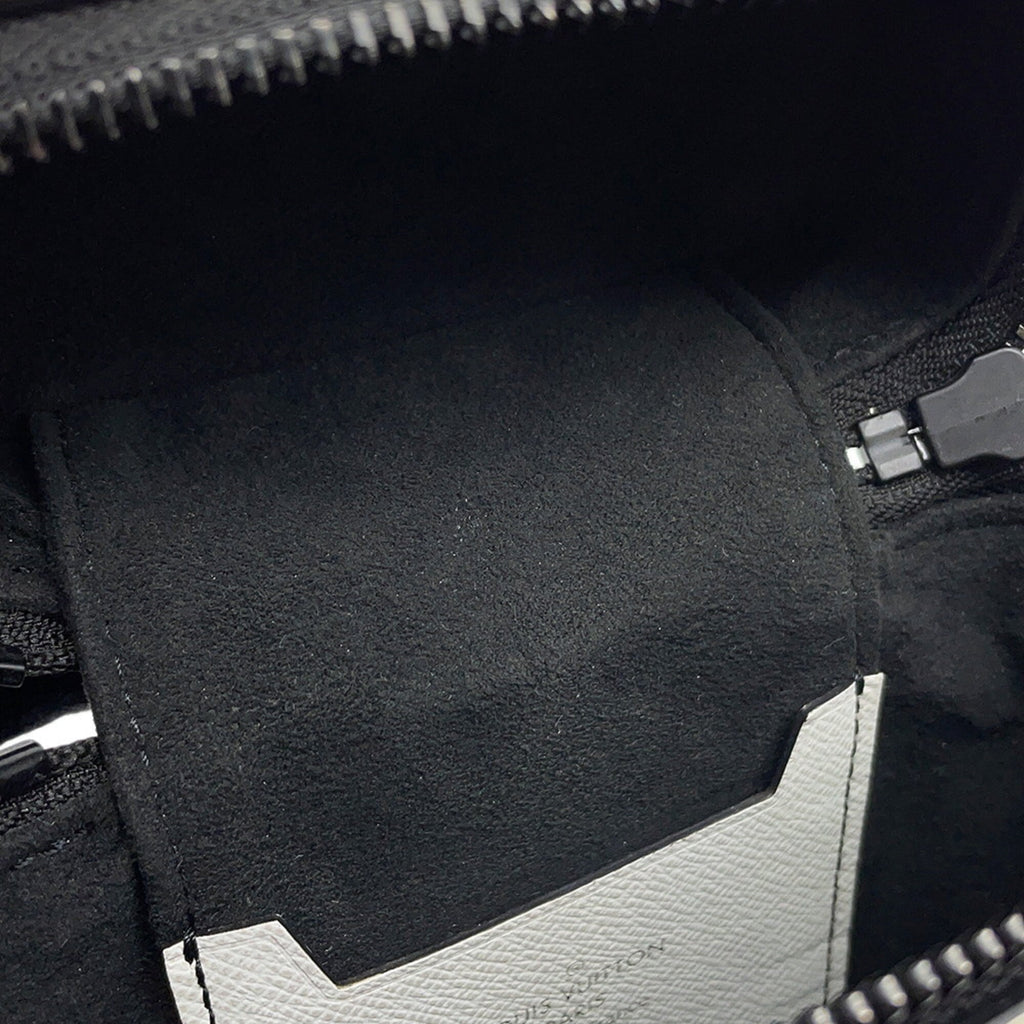 Louis Vuitton Epi Black Blanc White Epi Leather Shoulder Bag