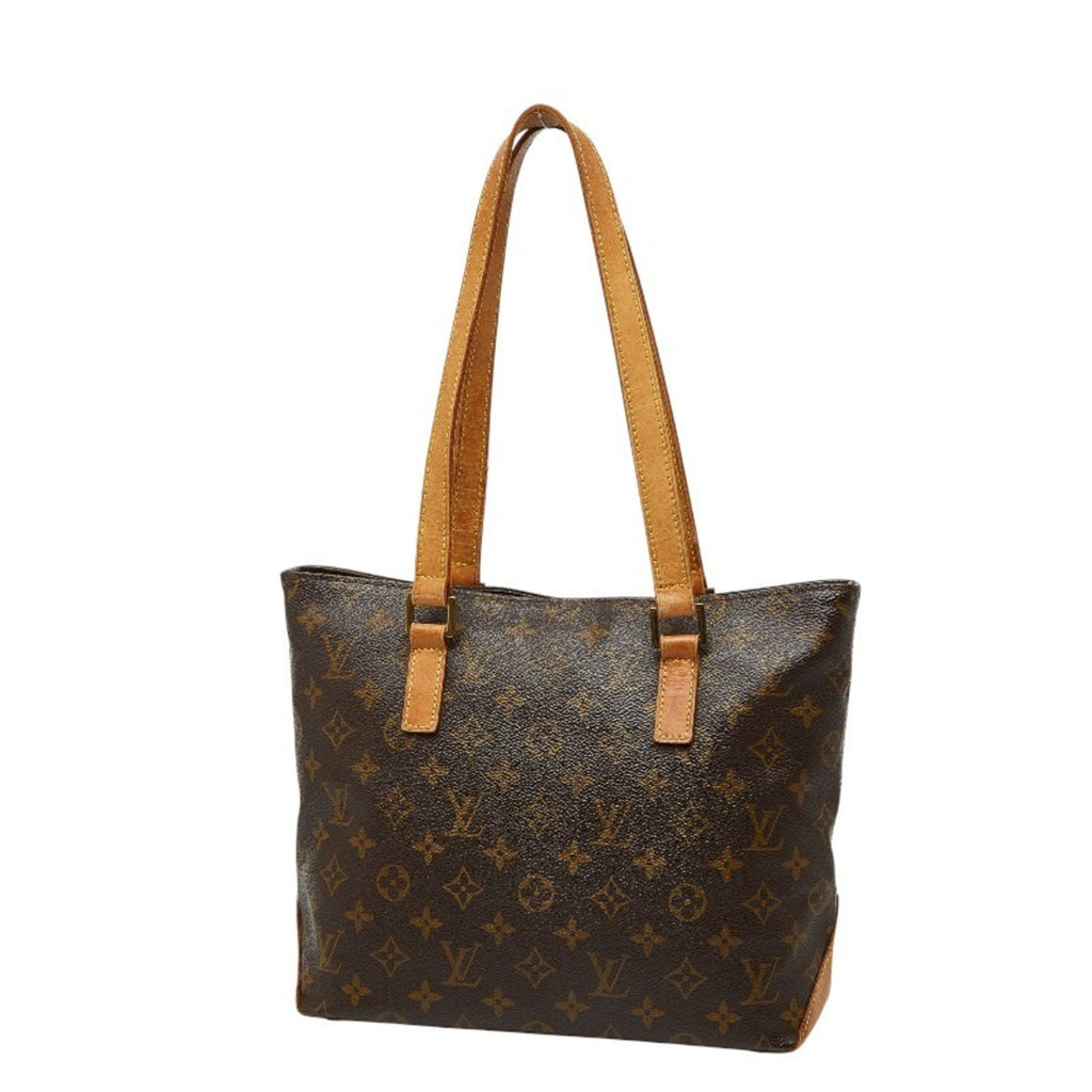 Louis Vuitton Brown Pvc Leather Shoulder Bag Tote Bag