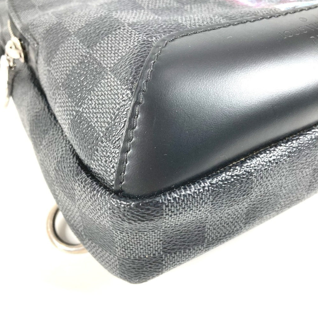 Louis Vuitton Black Damier Graphite Canvas Shoulder Bag Sling Bag