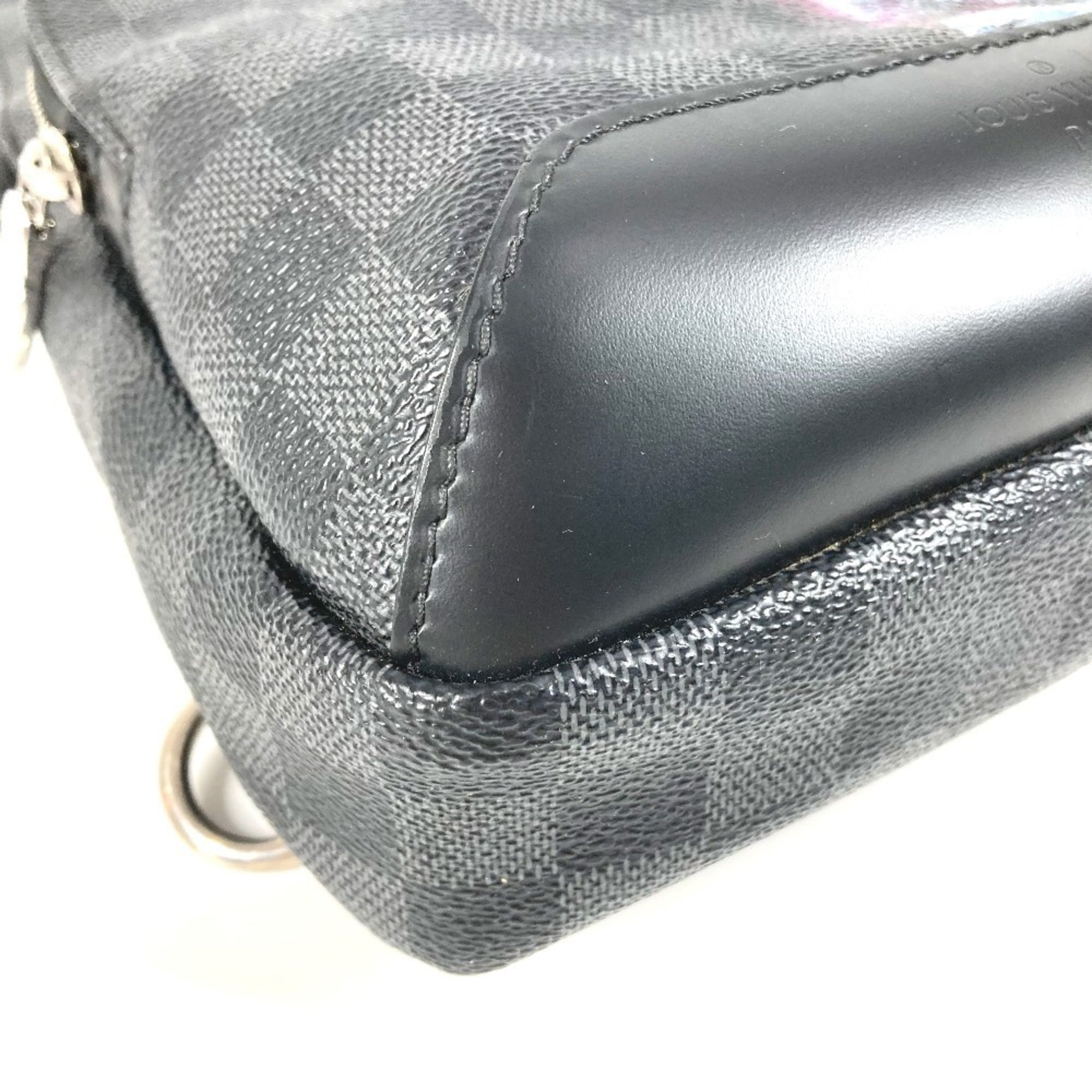 Louis Vuitton Black Damier Graphite Canvas Shoulder Bag Sling Bag
