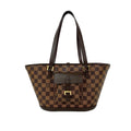 Louis Vuitton Brown Damier Canvas Leather Pvc Handbag Tote Bag