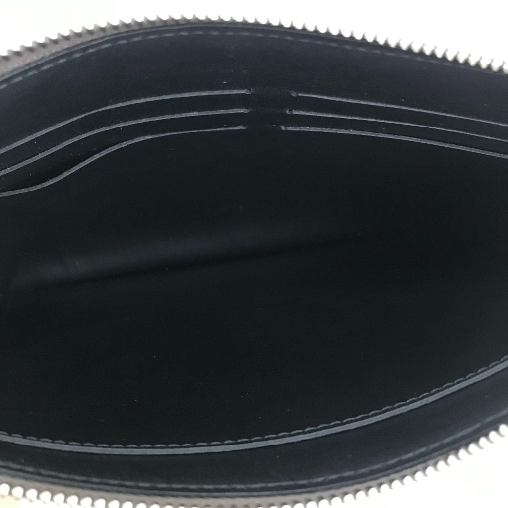 Louis Vuitton Gray Leather Clutch Bag