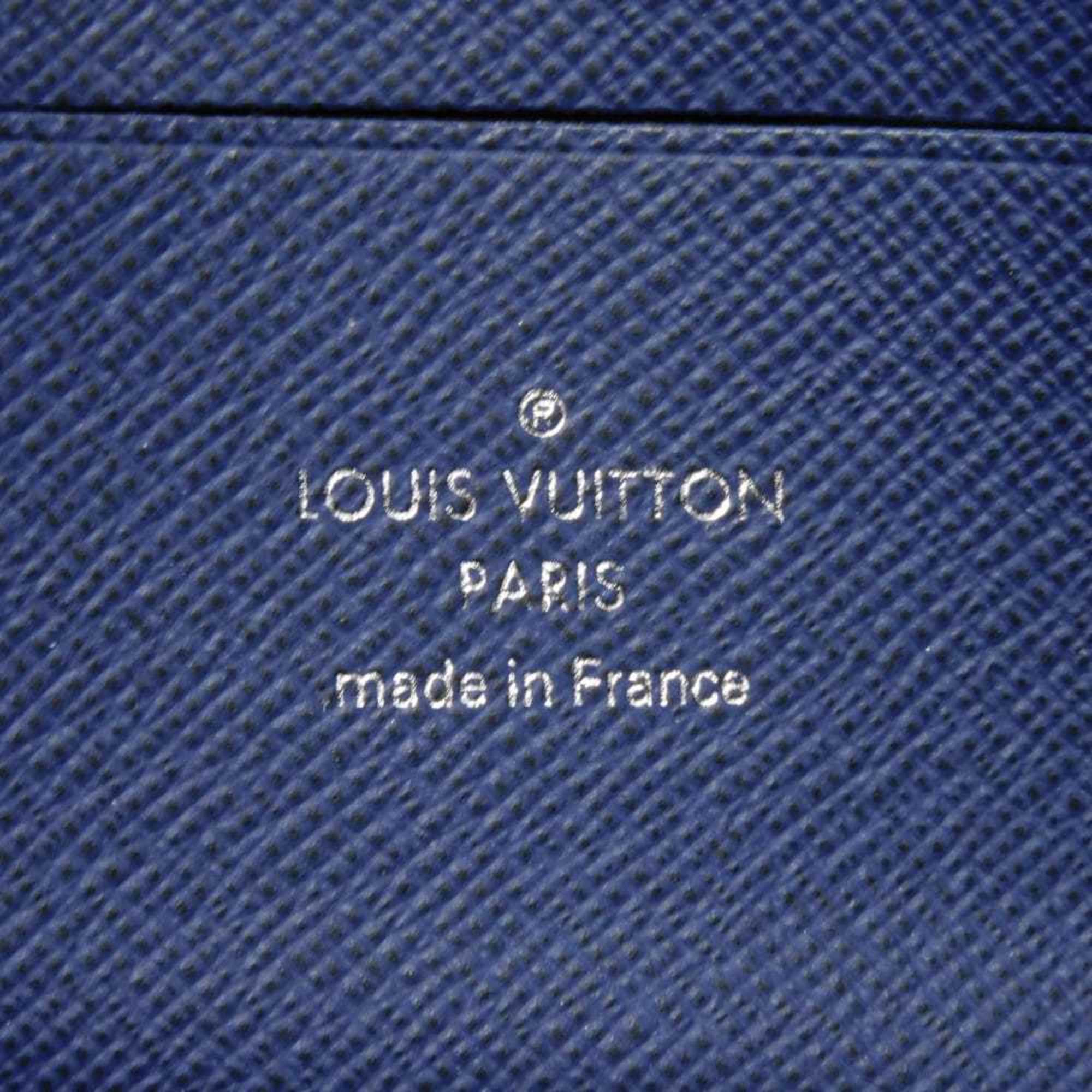 Louis Vuitton Blue Cobalt Monogram Monogram Cobalt Taiga Leather Leather Canvas Monogram Pochette Pouch