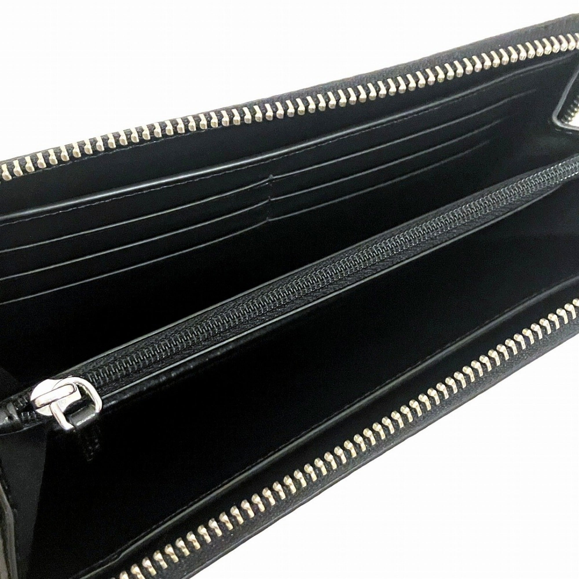 Gucci Navy Gg Supreme Long Wallet (Bi-Fold) (Pre-Owned)