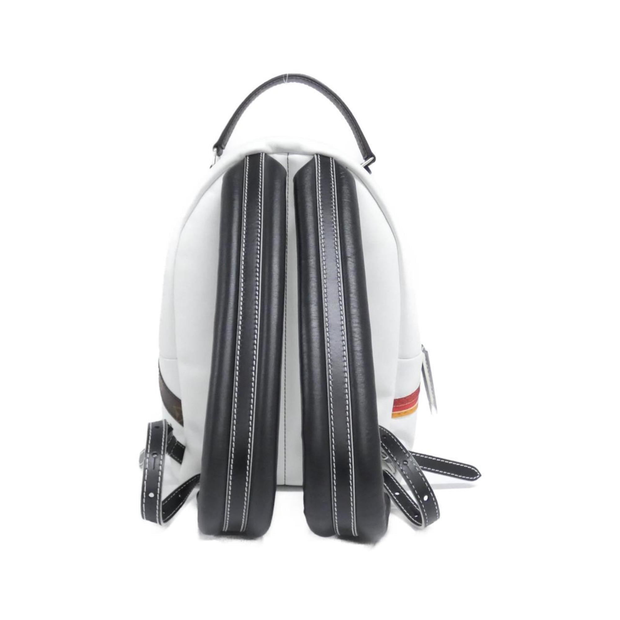 Louis Vuitton Blanc Multi-Color White Leather Backpack