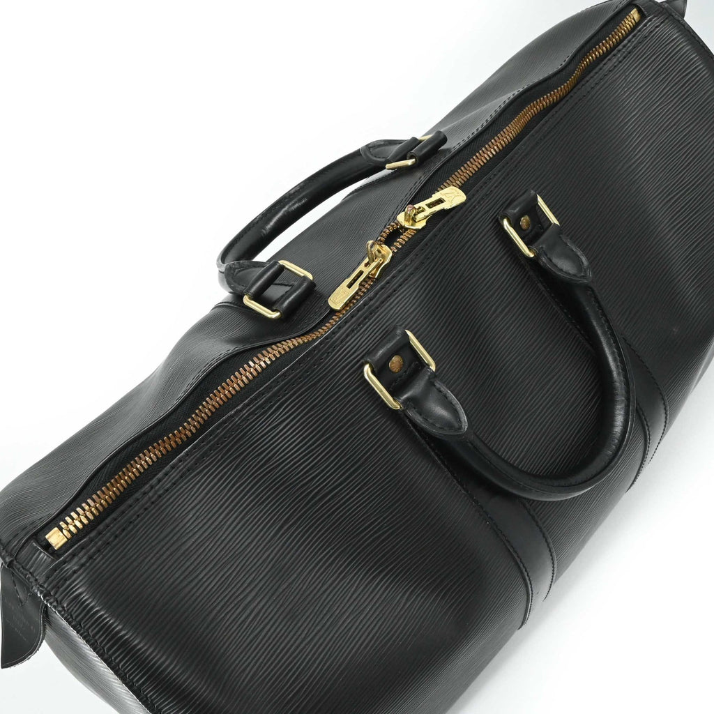 Louis Vuitton Black Epi Leather Boston Bag