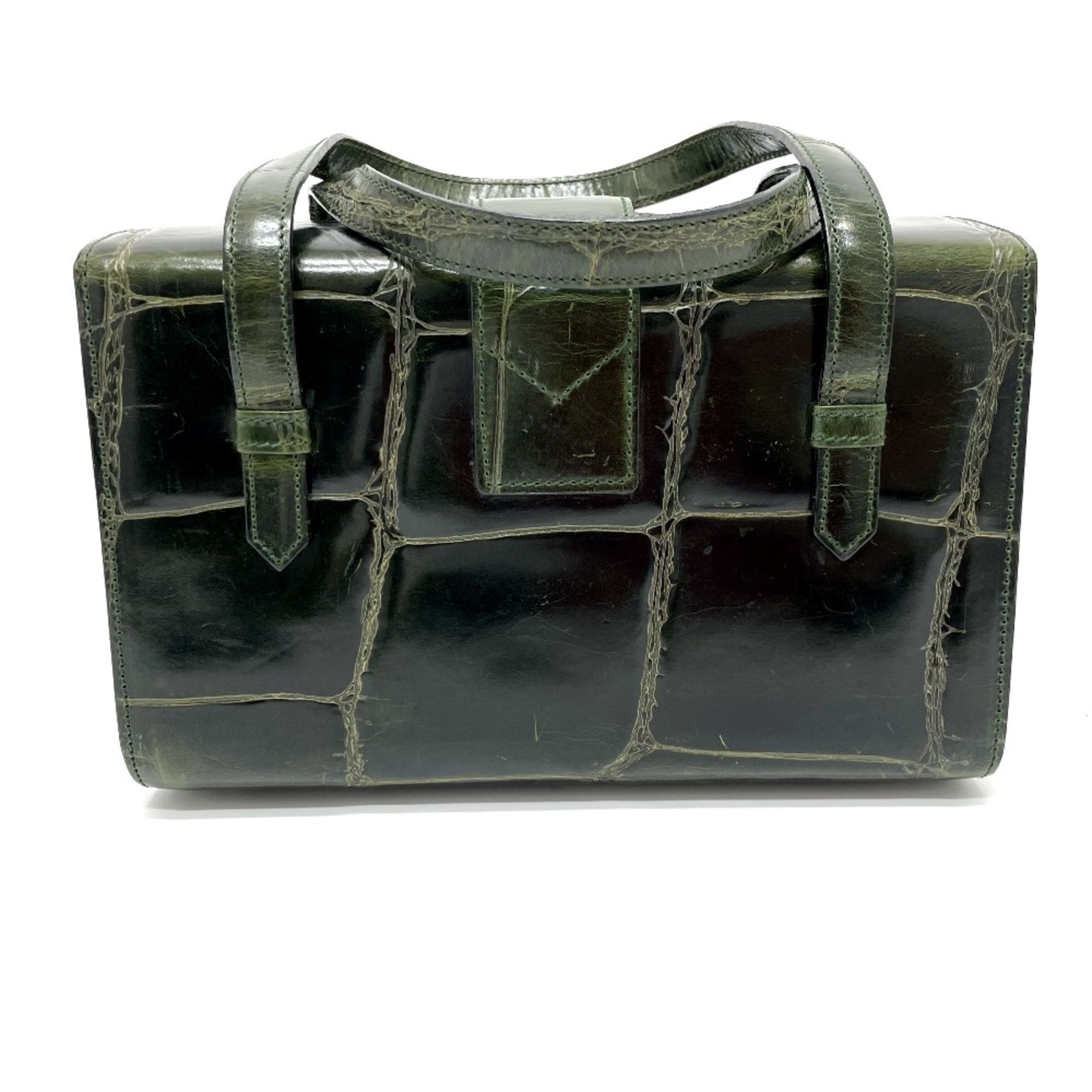 Celine Green Leather Handbag