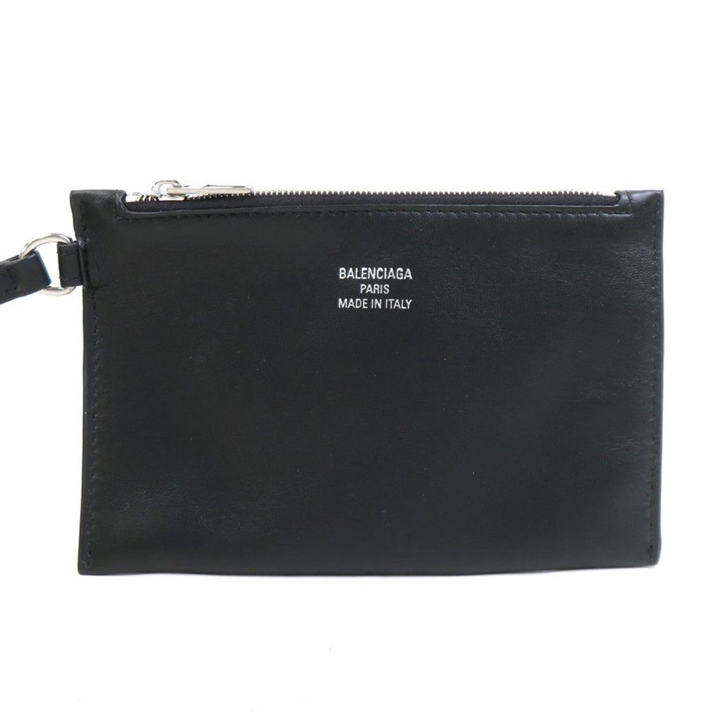 Balenciaga Black Leather Mesh Handbag Tote