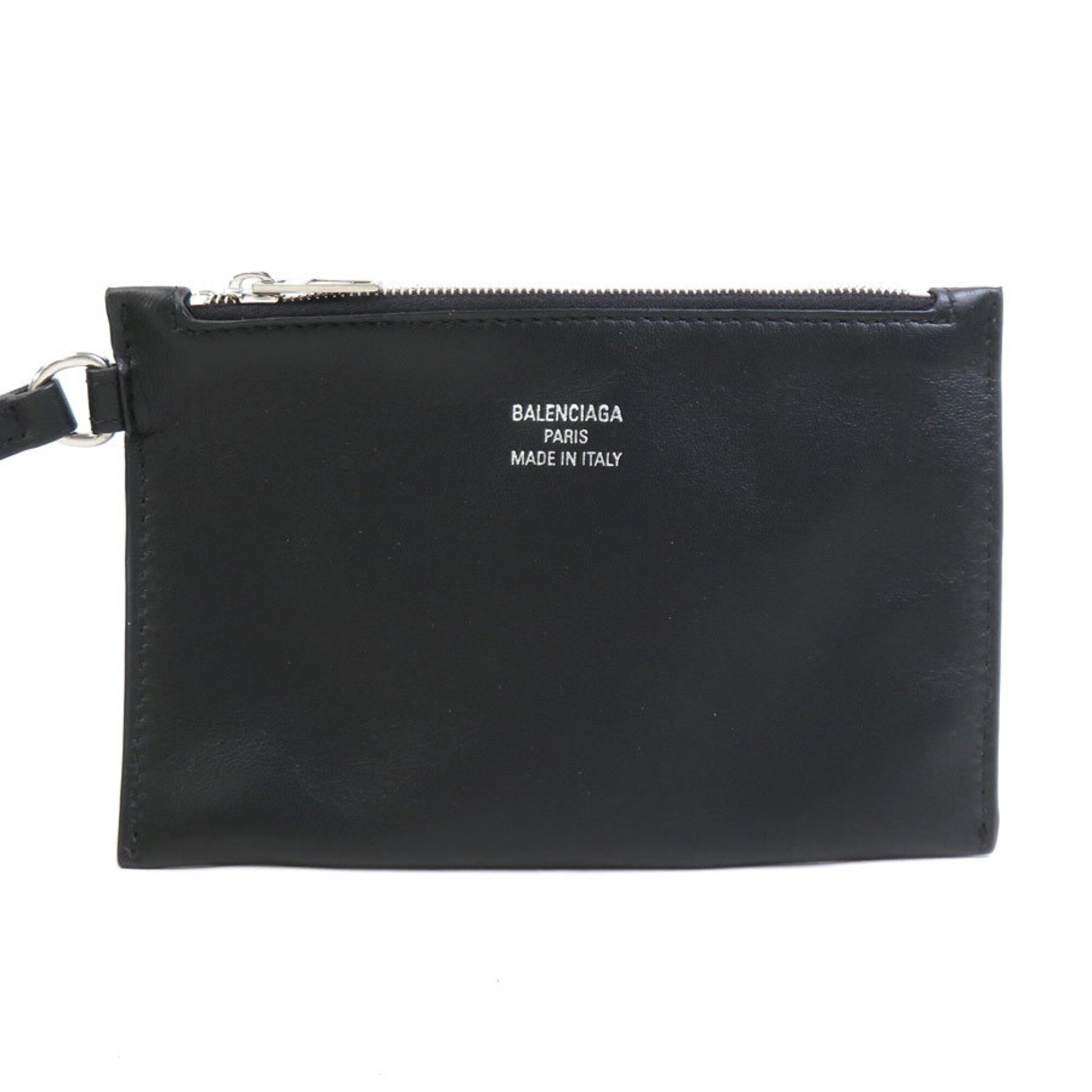 Balenciaga Black Leather Mesh Handbag Tote