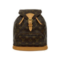 Louis Vuitton Brown Leather Pvc Backpack