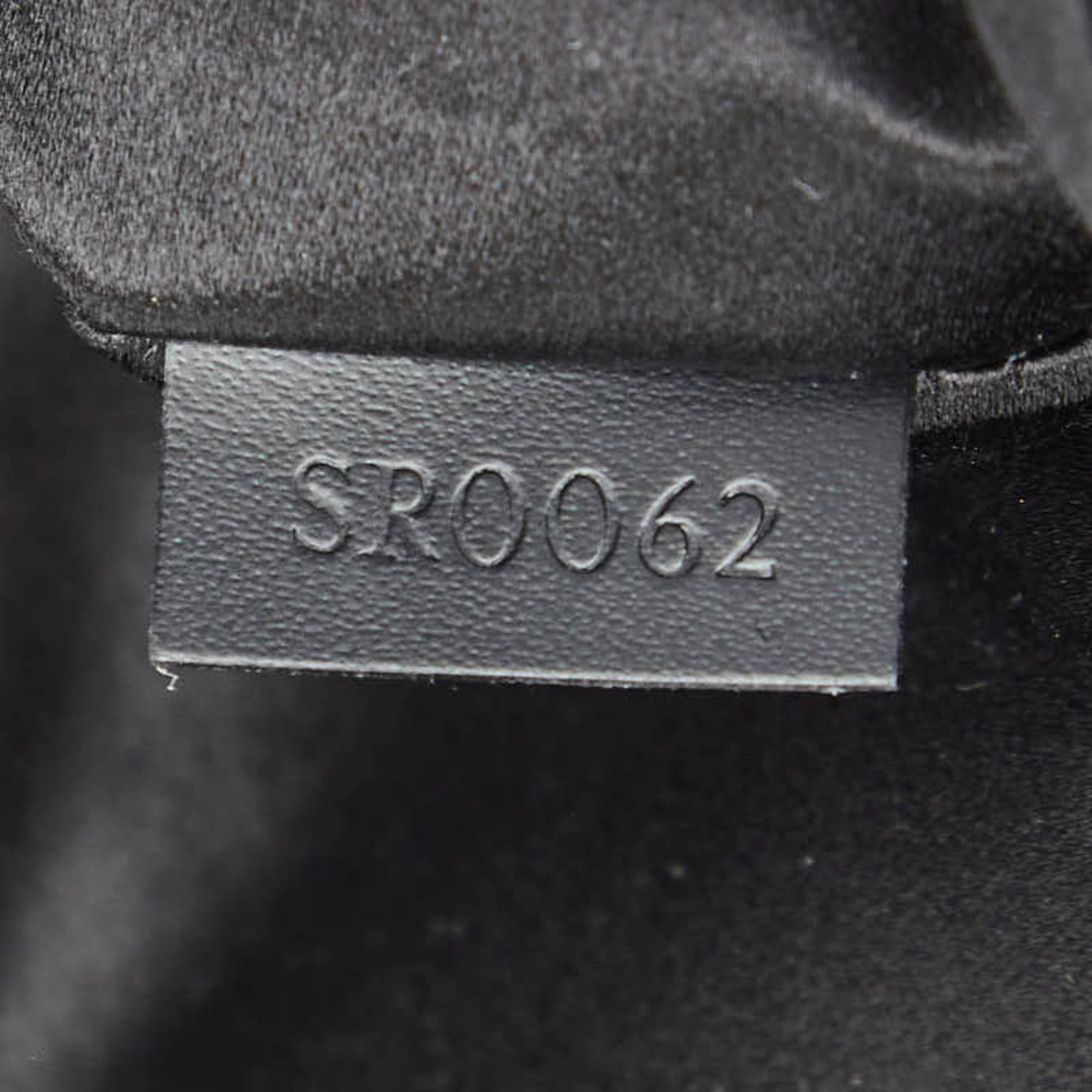 Louis Vuitton Black Noir Satin Leather Shoulder Bag