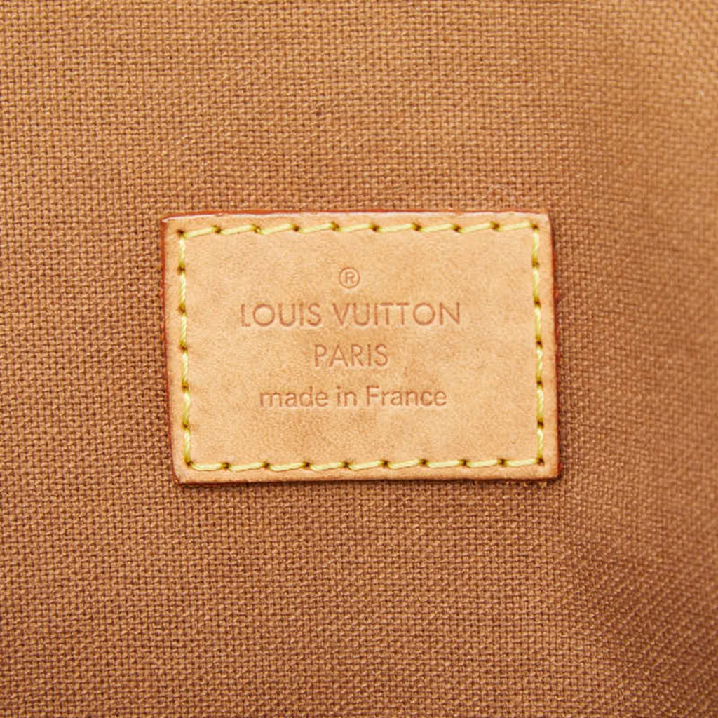 Louis Vuitton Brown Pvc Leather Handbag