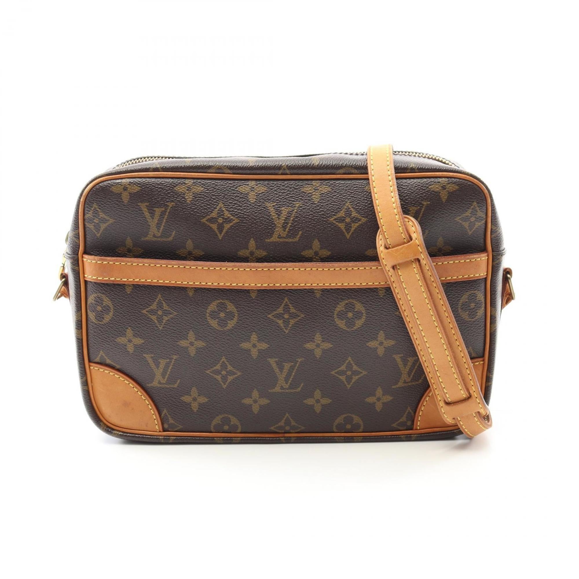 Louis Vuitton Brown Coated Canvas Shoulder Bag