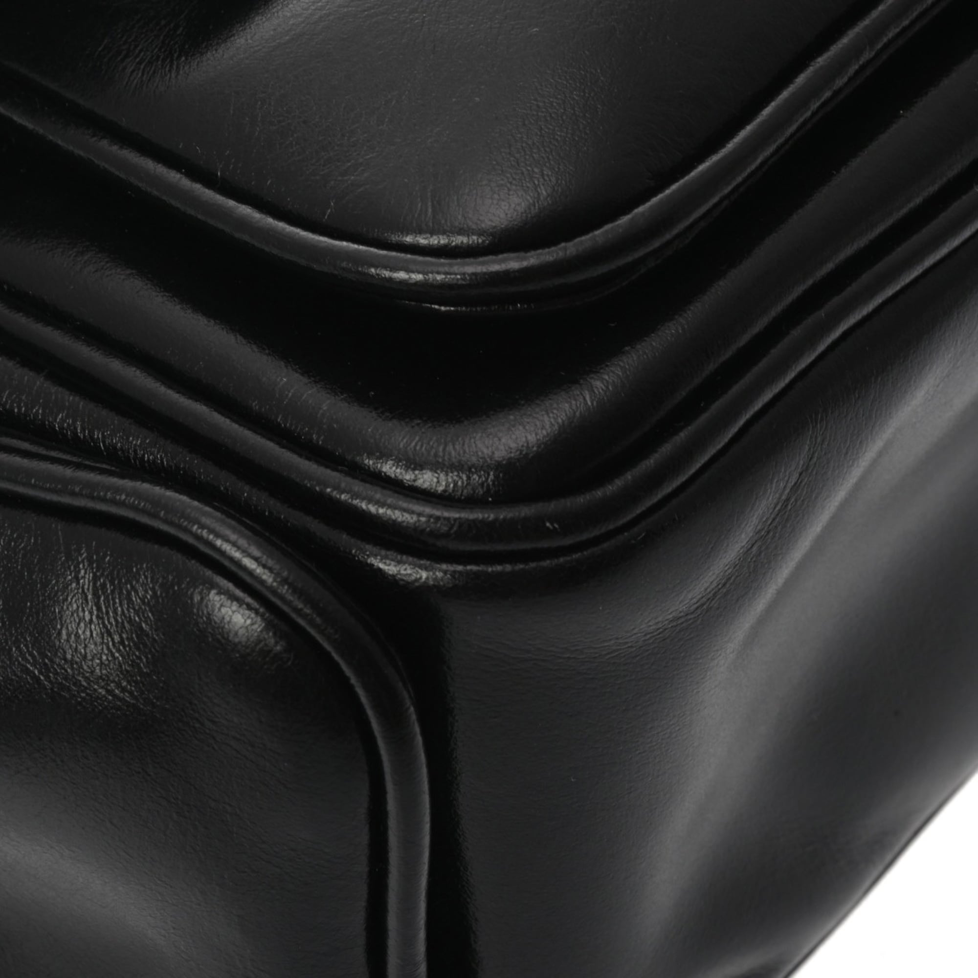 Louis Vuitton Black Leather Shoulder Bag