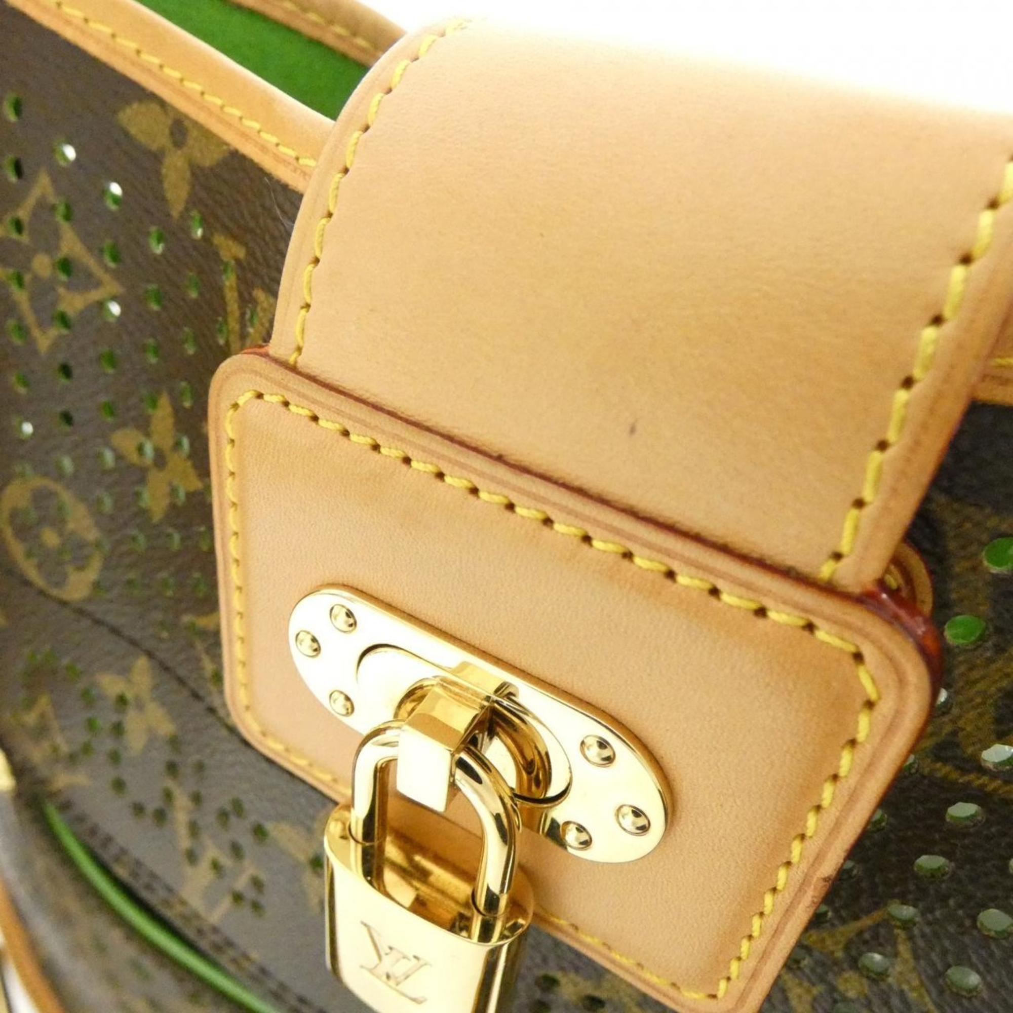 Louis Vuitton Marron Vert Coated Canvas Shoulder Bag