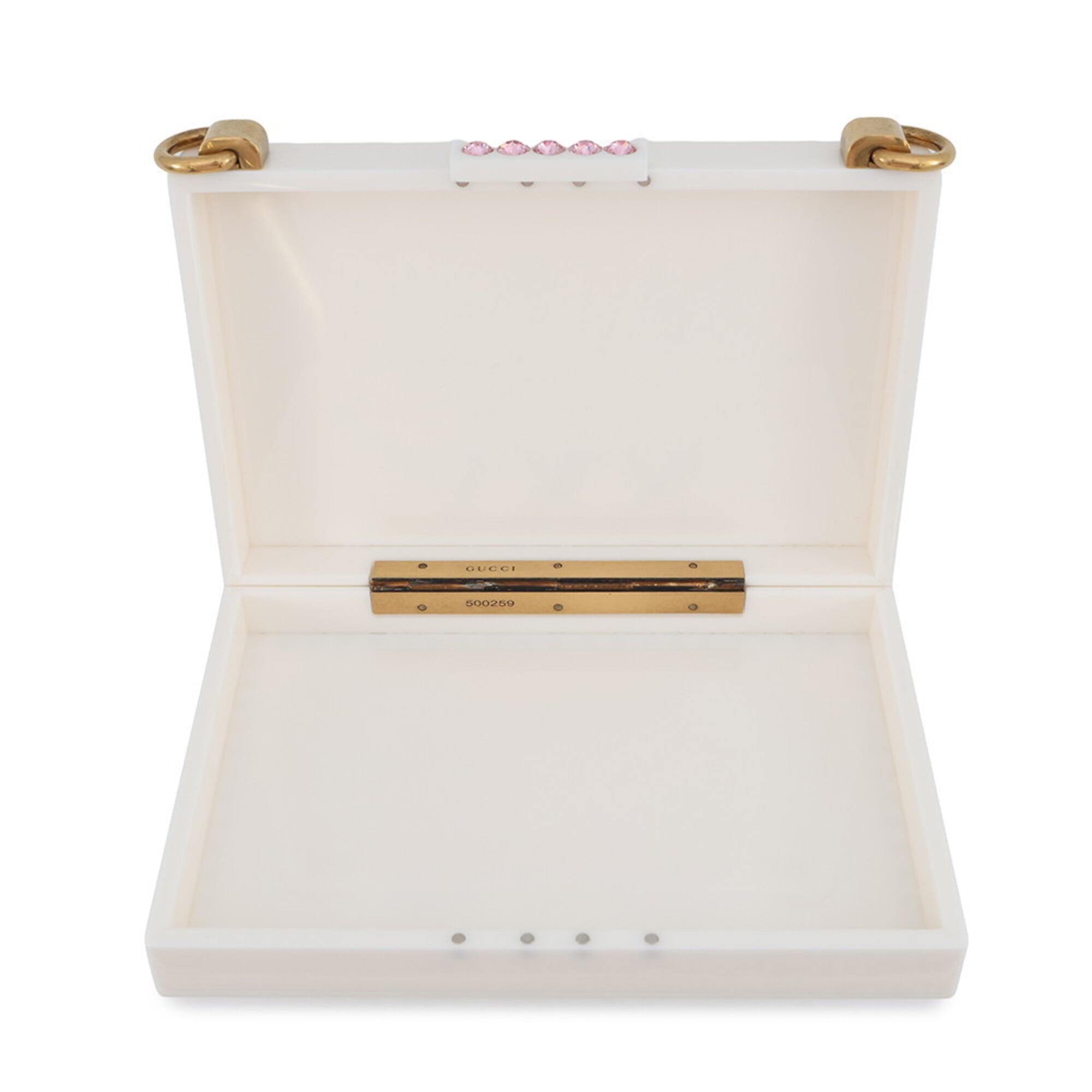 Gucci White Plastic Handbag Shoulder Bag (Pre-Owned)