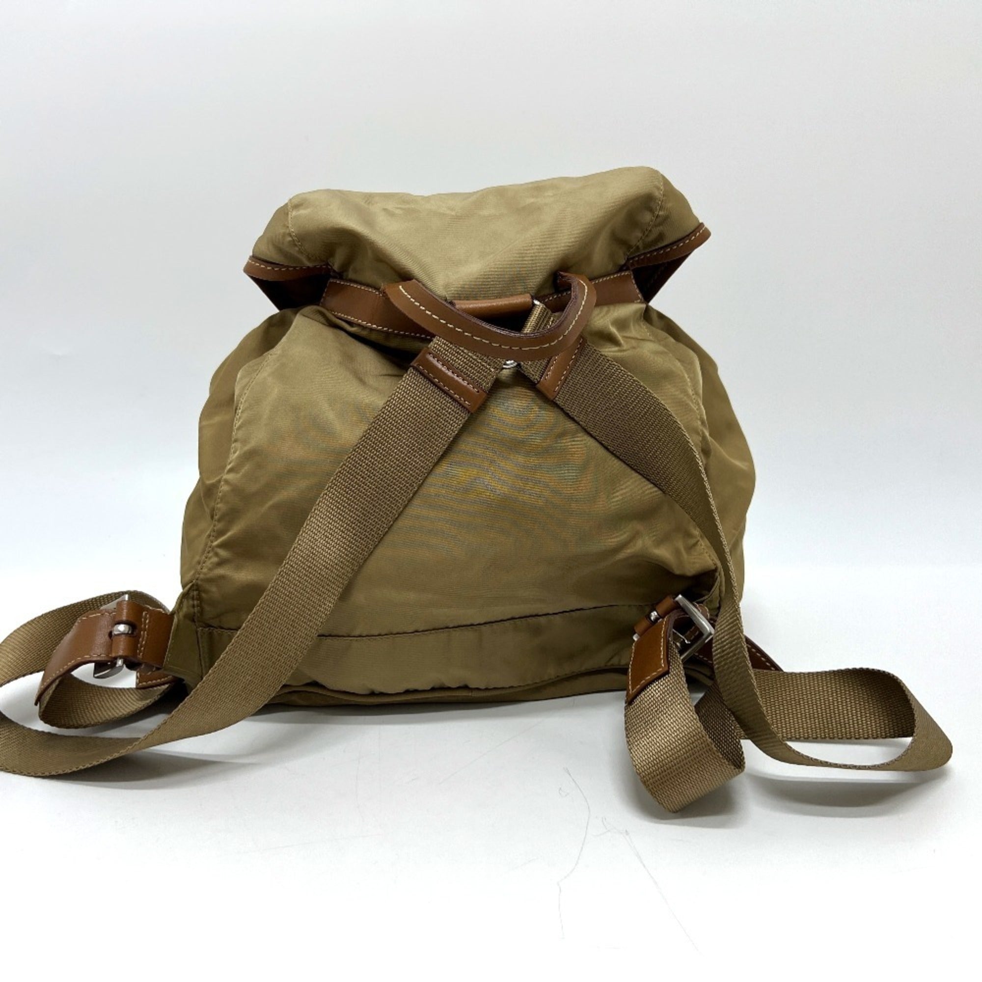 Prada Brown Nylon Backpack