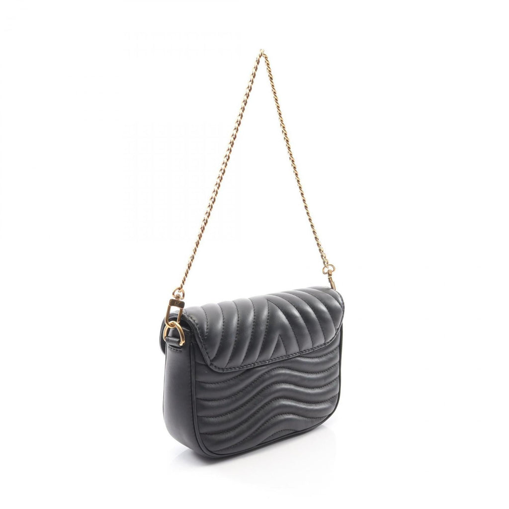 Louis Vuitton Black Leather Pochette Shoulder Bag