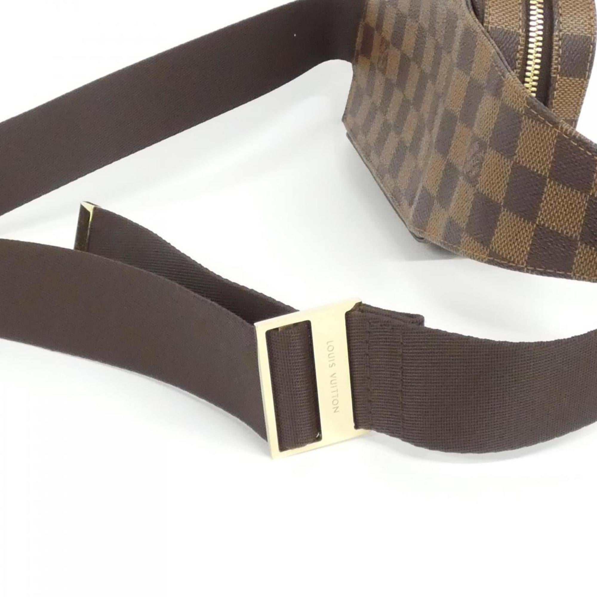 Louis Vuitton Brown Coated Canvas Shoulder Bag