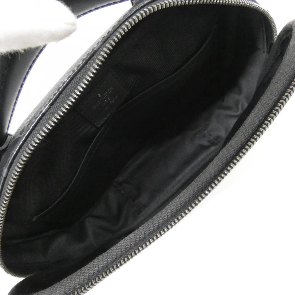 Louis Vuitton Black Coated Canvas Shoulder Bag