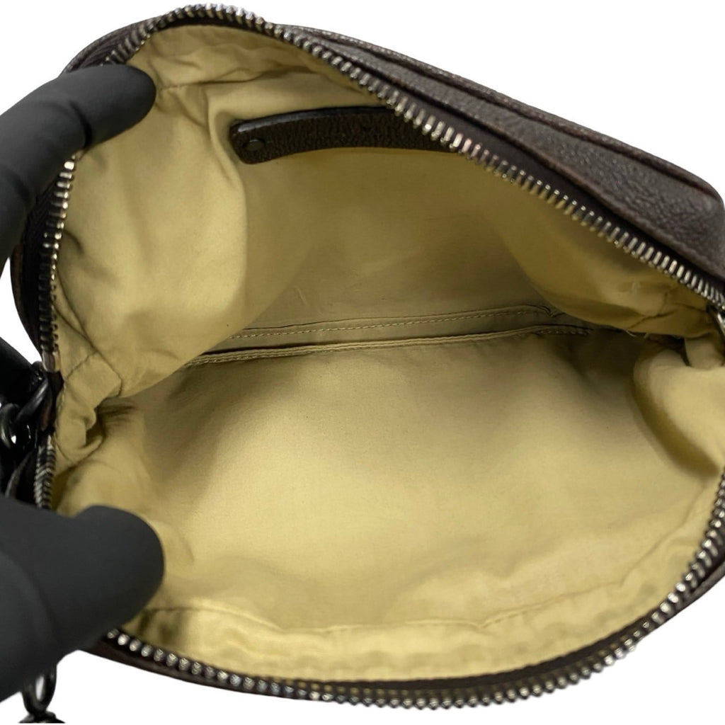 Bottega Veneta Brown Leather Pochette Shoulder Bag