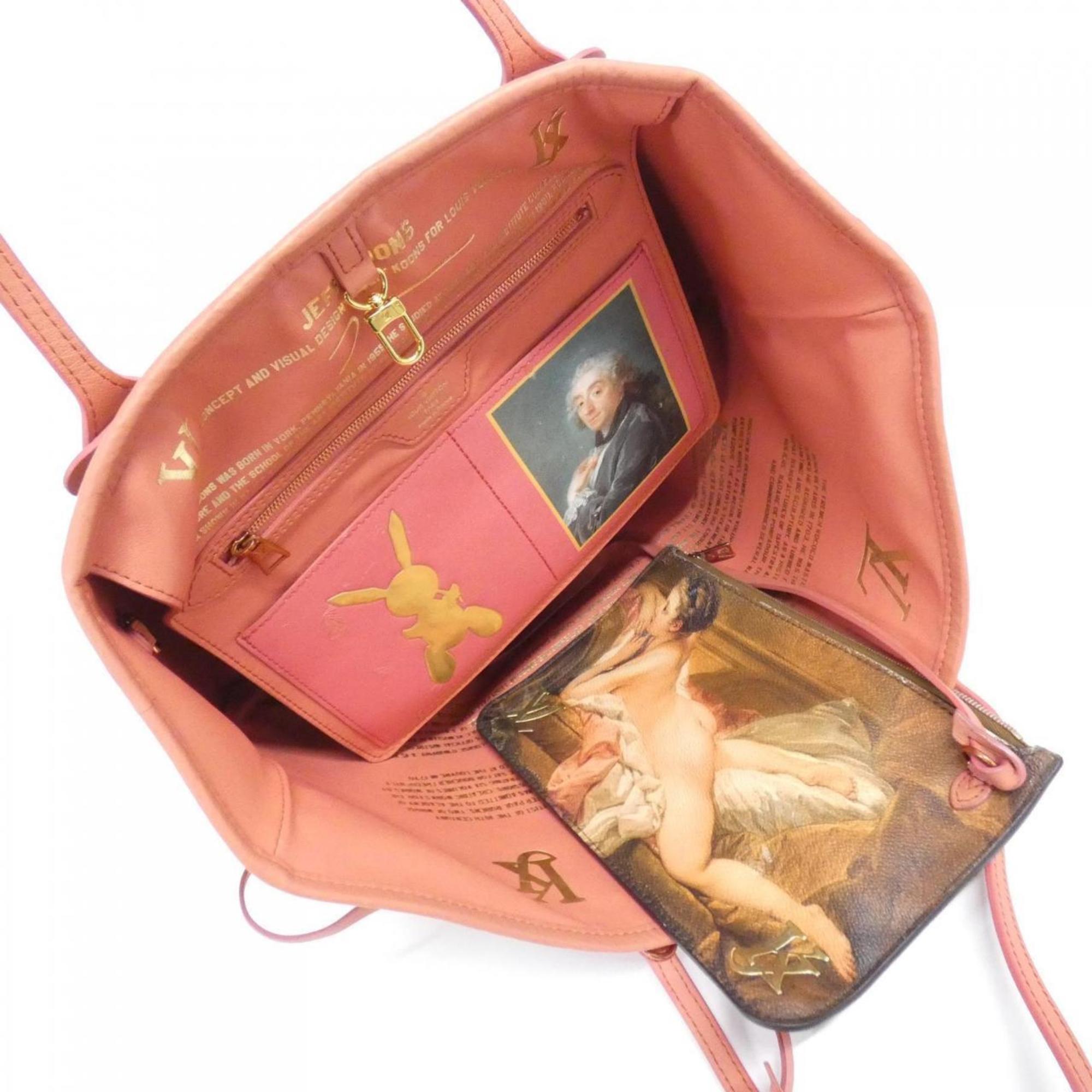 Louis Vuitton Corail Coated Canvas Handbag Pouch