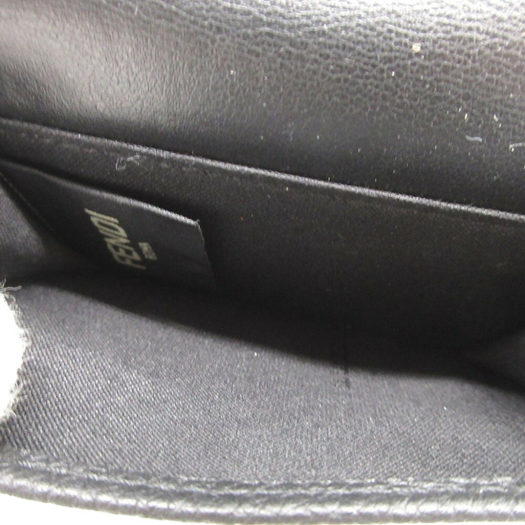 Fendi Black Leather Wallet (Tri-Fold)