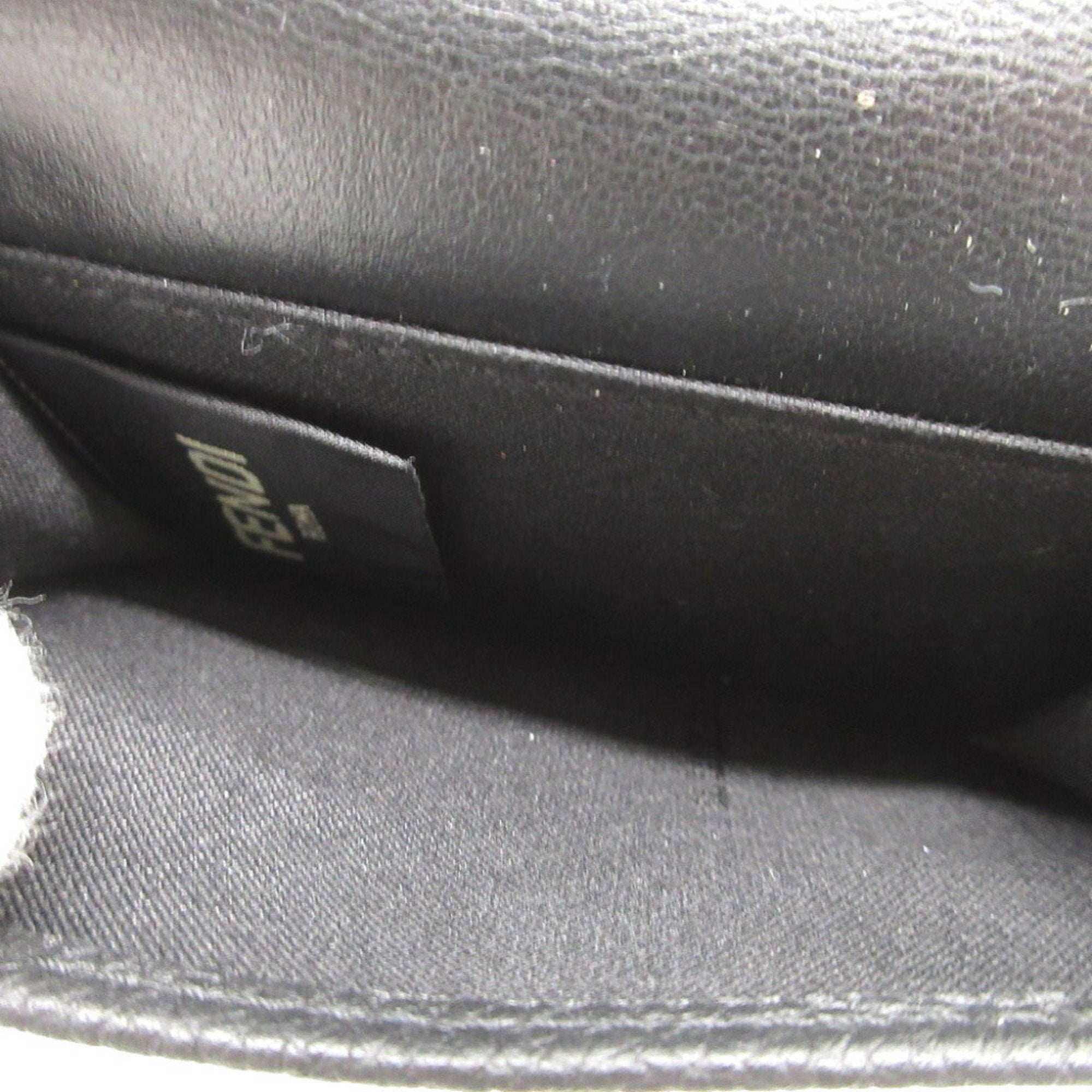 Fendi Black Leather Wallet (Tri-Fold)