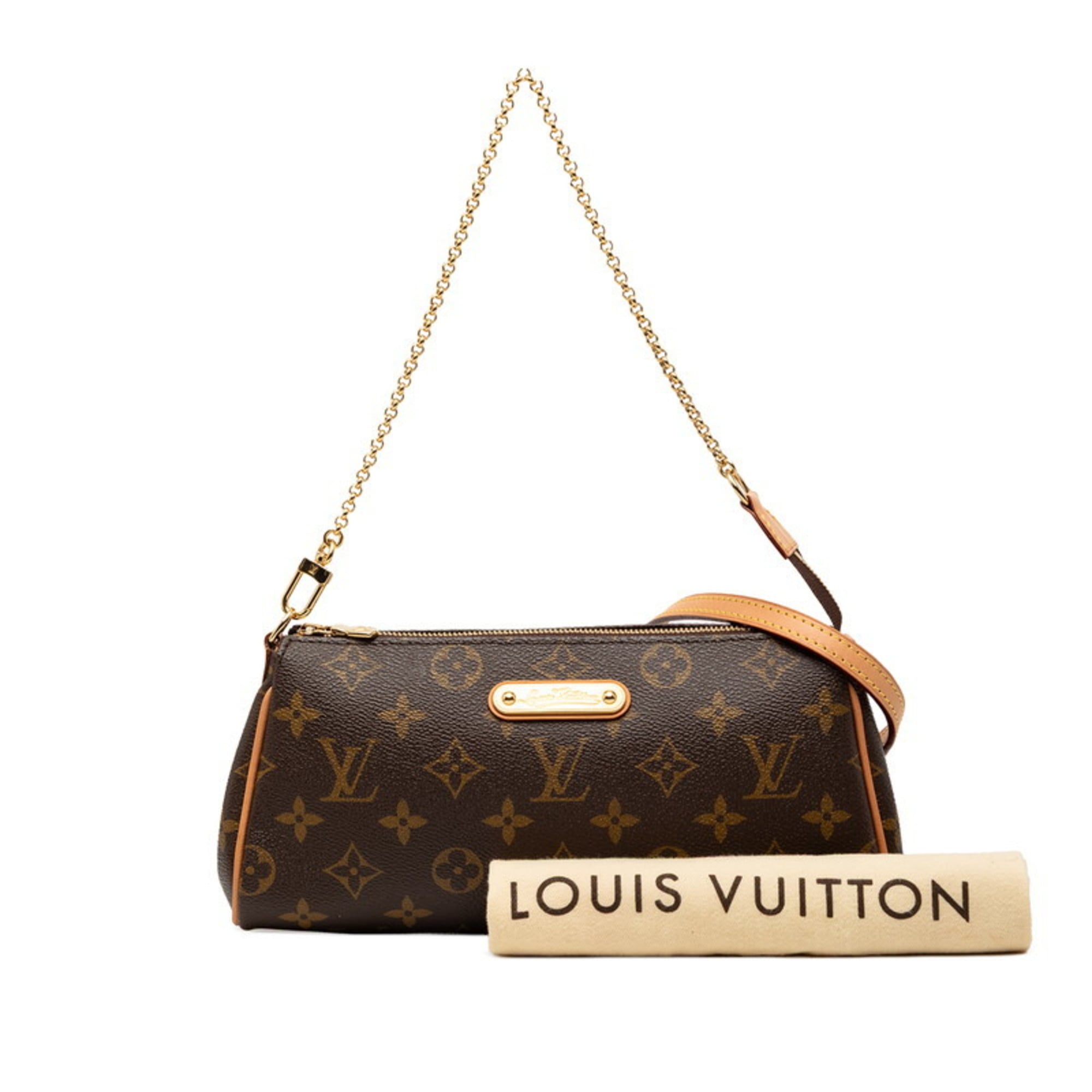 Louis Vuitton Brown Pvc Leather Handbag Shoulder Bag