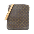 Louis Vuitton Brown Coated Canvas Shoulder Bag