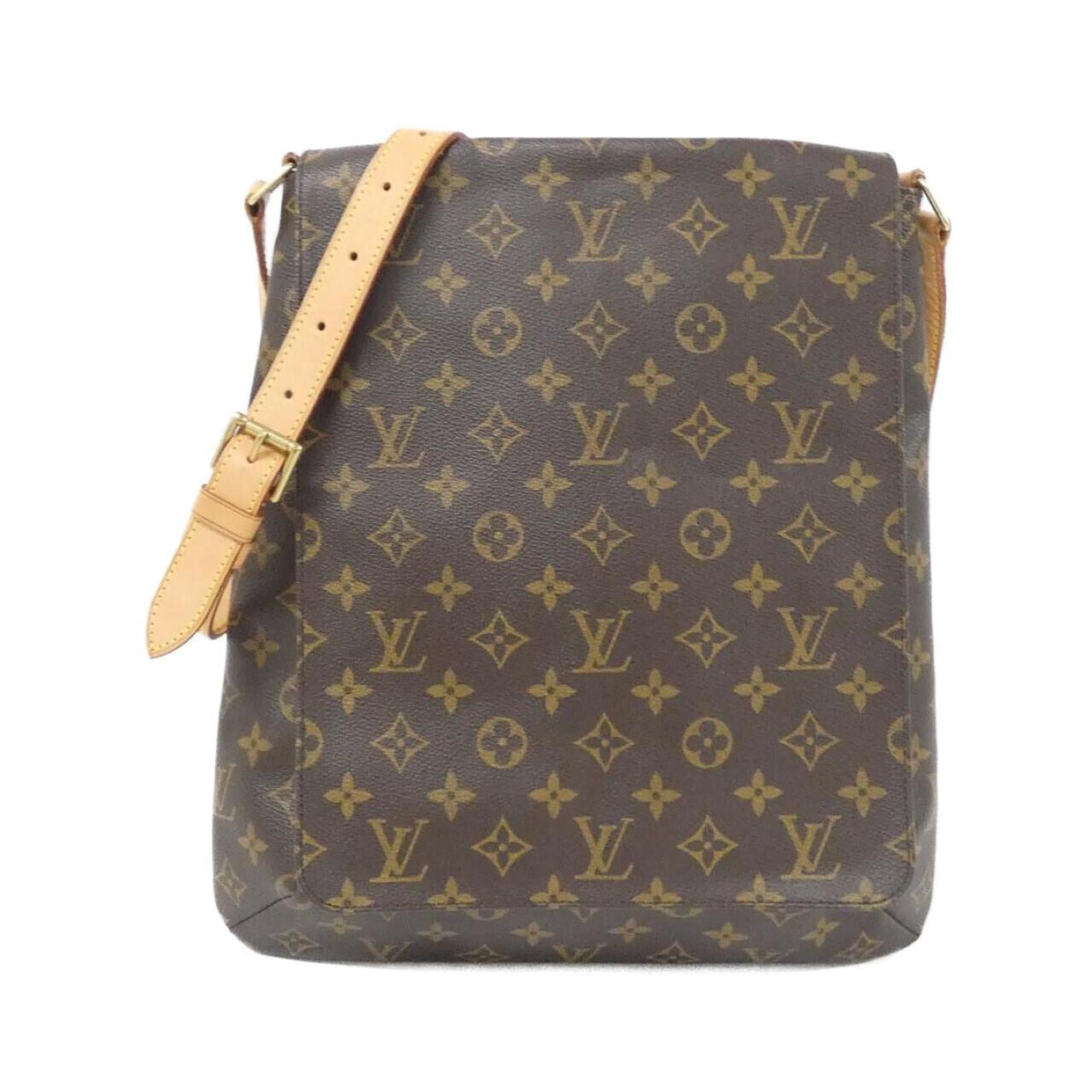 Louis Vuitton Brown Coated Canvas Shoulder Bag