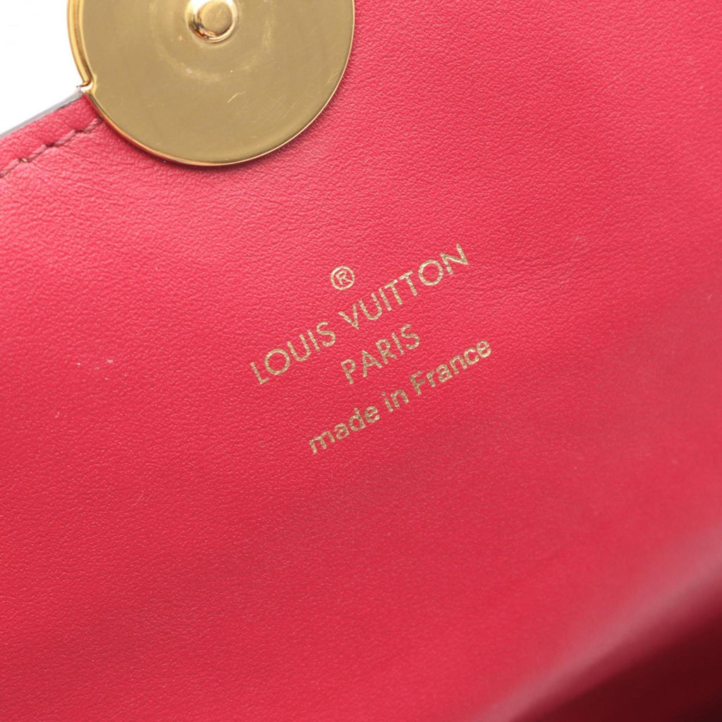 Louis Vuitton Brown Fuchsia Pink Pvc Monogram Coated Canvas Leather Shoulder Bag