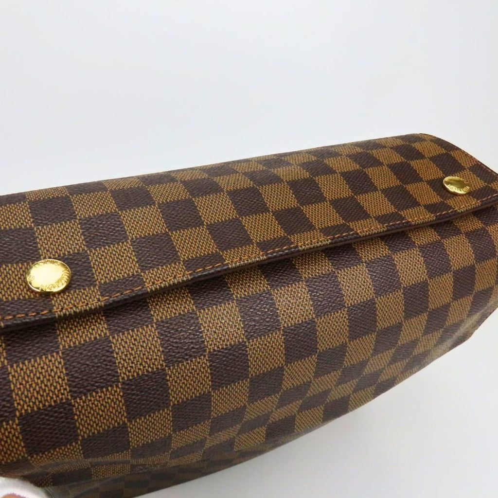 Louis Vuitton Brown Damier Canvas Ebene Damier Canvas Leather Shoulder Bag