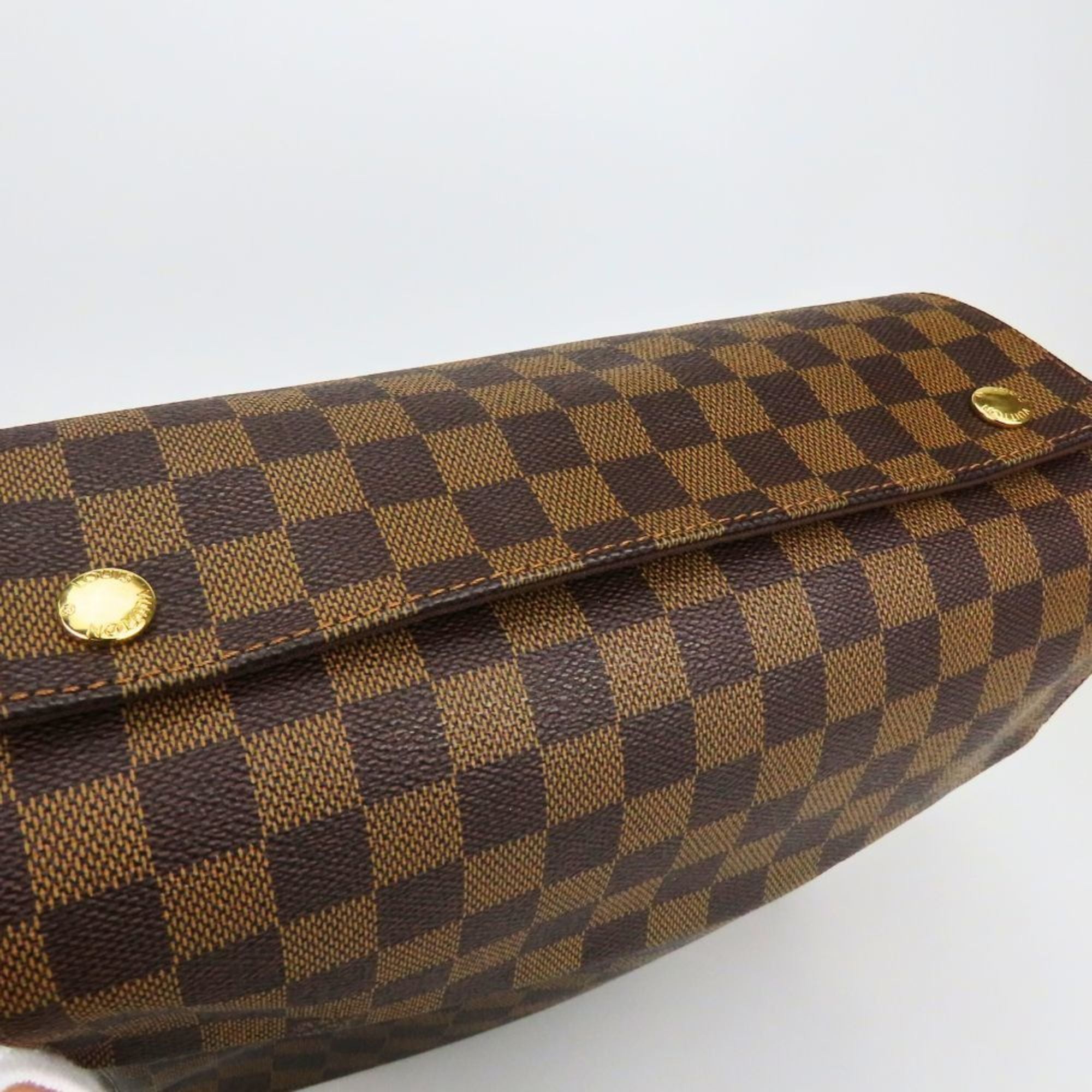 Louis Vuitton Brown Damier Canvas Ebene Damier Canvas Leather Shoulder Bag