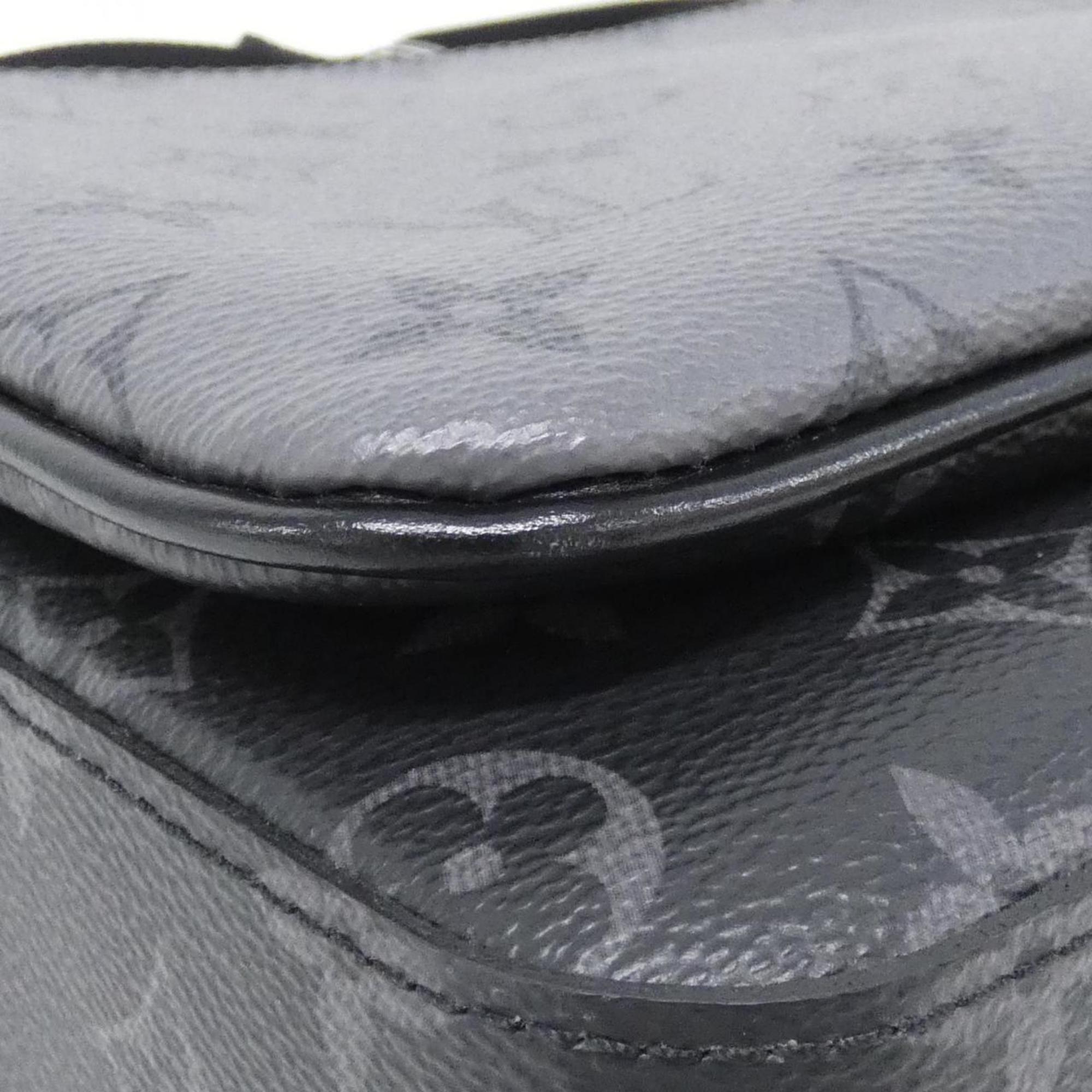 Louis Vuitton Black Gris Coated Canvas Shoulder Bag