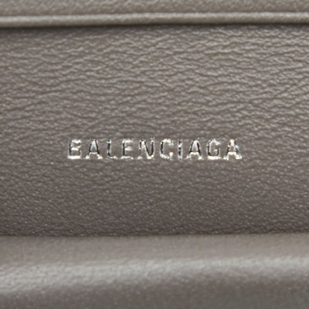 Balenciaga Gray Leather Wallet (Bi-Fold)