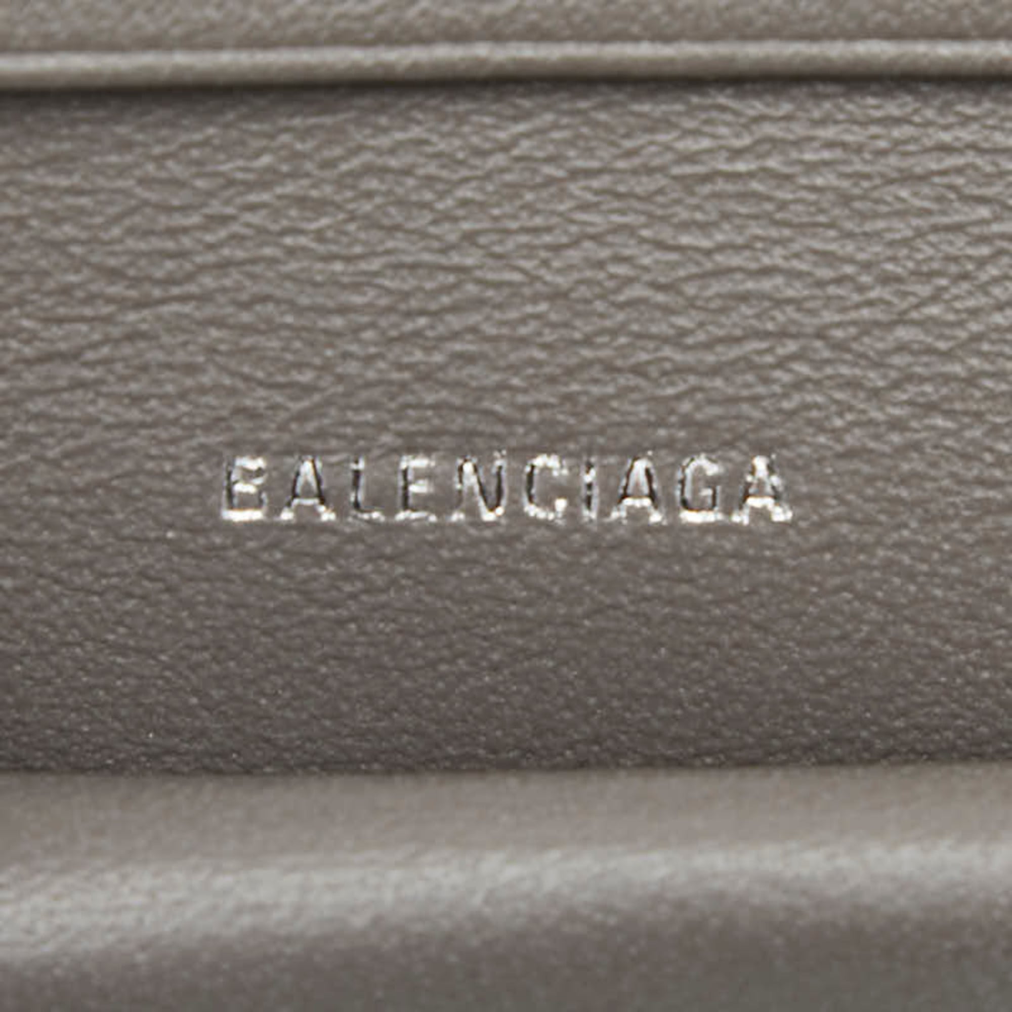 Balenciaga Gray Leather Wallet (Bi-Fold)