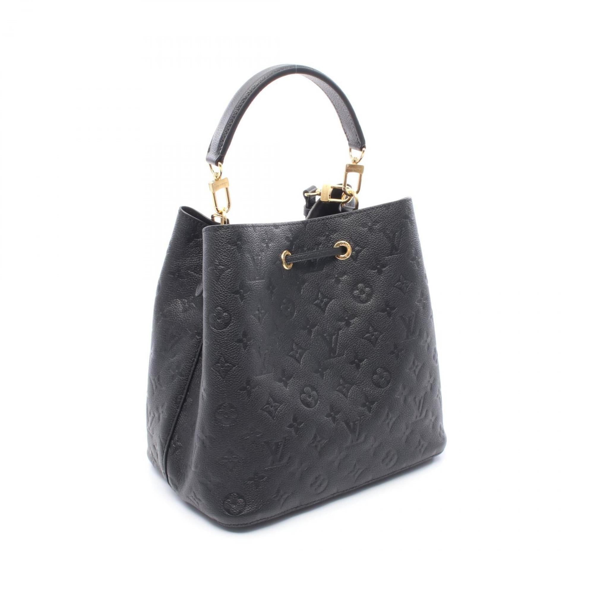 Louis Vuitton Black Monogram Empreinte Leather Handbag