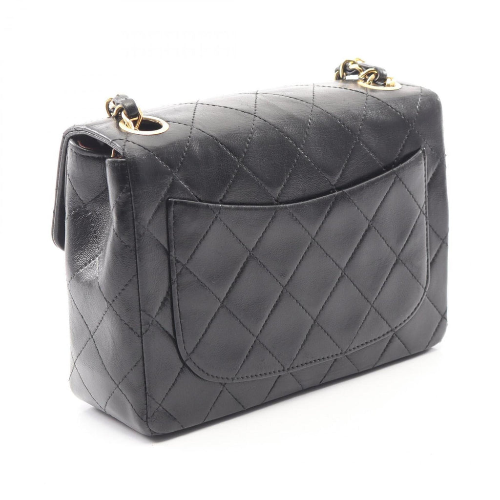 Chanel Black Leather Handbag Shoulder Bag