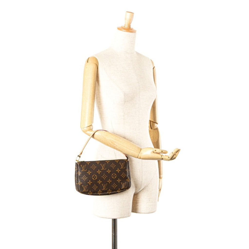 Louis Vuitton Brown Pvc Leather Handbag Pochette