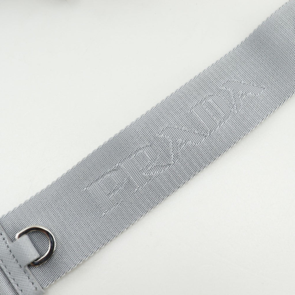 Prada Gray Nylon Shoulder Bag