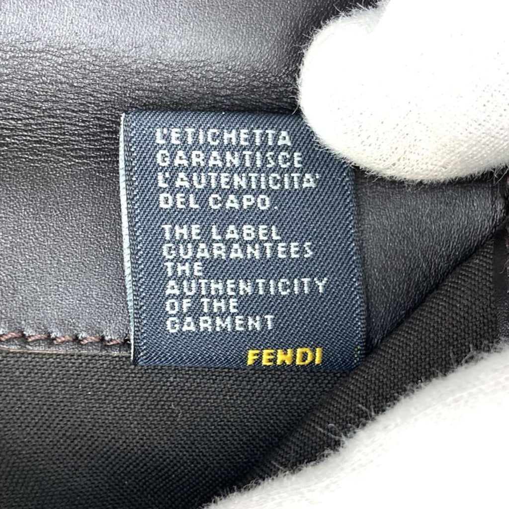 Fendi Zucchino Brown Canvas Long Wallet (Bi-Fold)