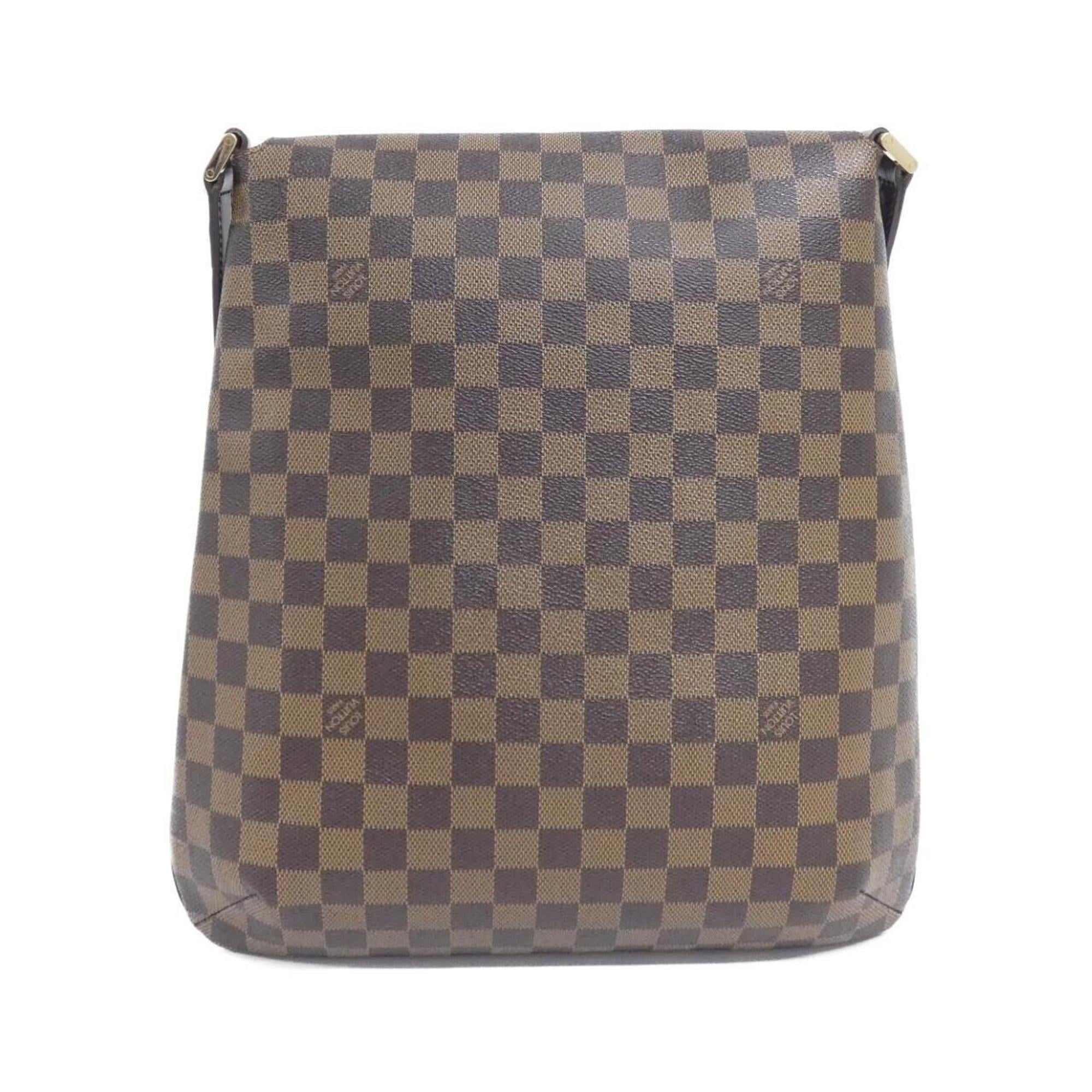 Louis Vuitton Brown Coated Canvas Shoulder Bag