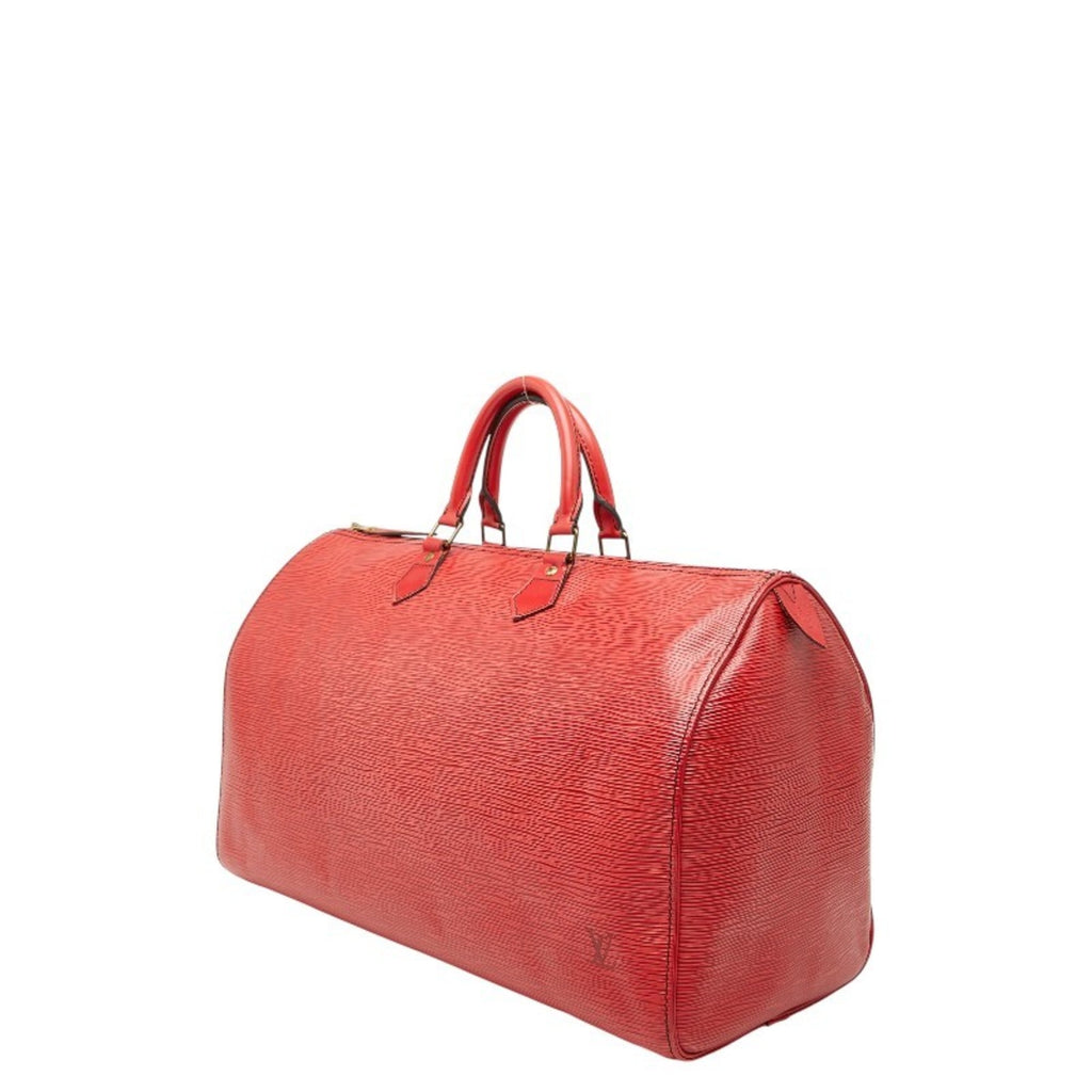 Louis Vuitton Epi Castilian Red Leather Boston Bag Handbag