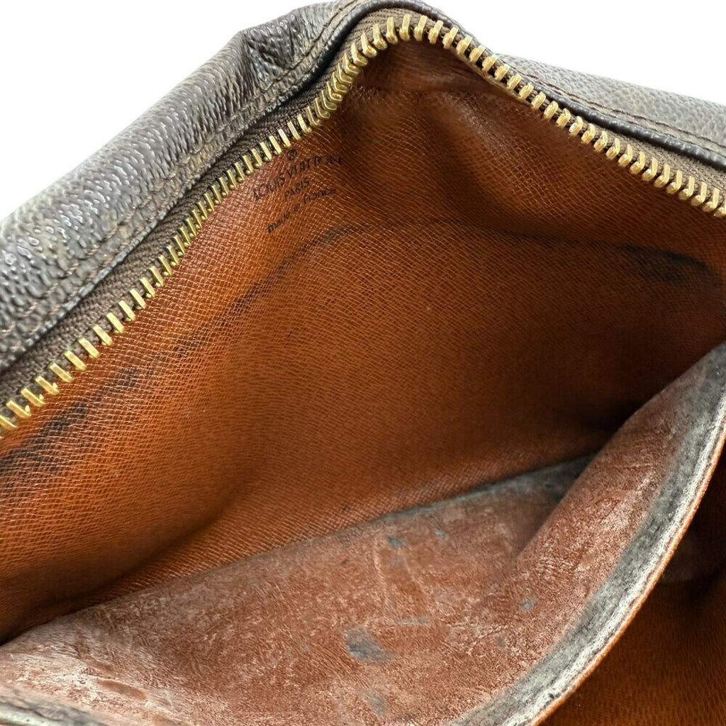 Louis Vuitton Brown Leather Clutch Bag