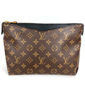 Louis Vuitton Black Brown Monogram Clutch Bag Pouch